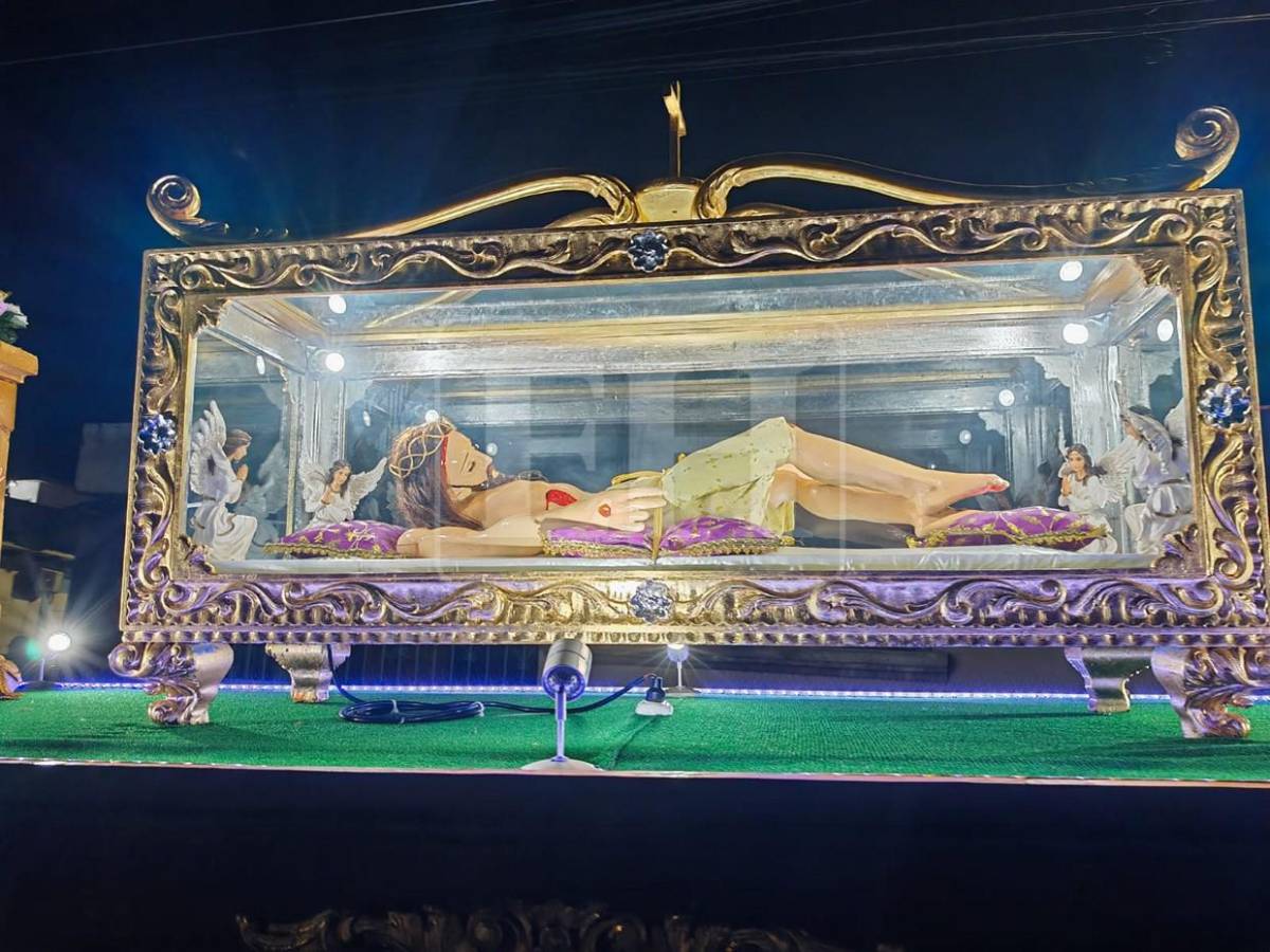 Las imágenes del Santo Entierro en Choluteca, jornada de fe y tradición