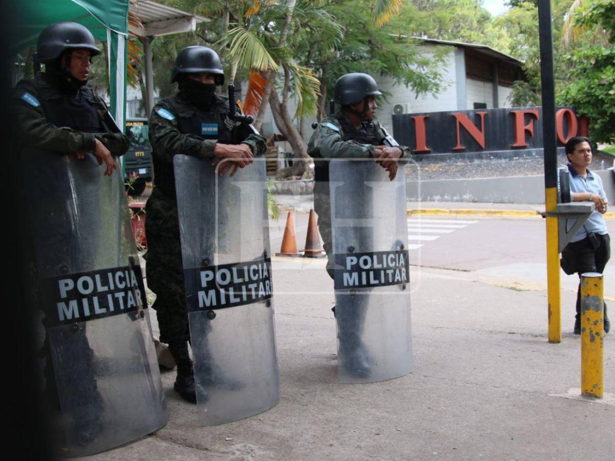 Bajo resguardo y en total tranquilidad los alrededores del Infop tras disturbios