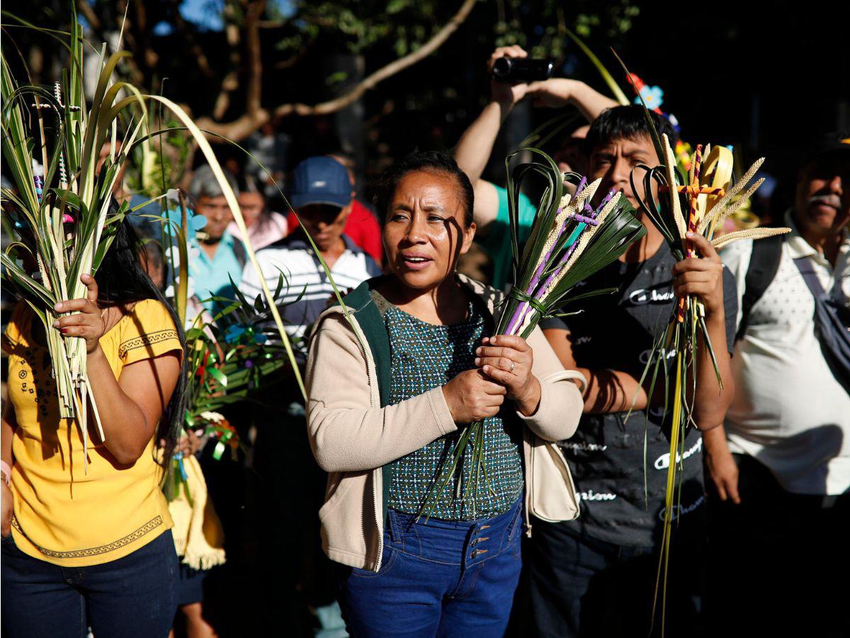 Católicos en El Salvador participan con fe y entrega en el Domingo de Ramos