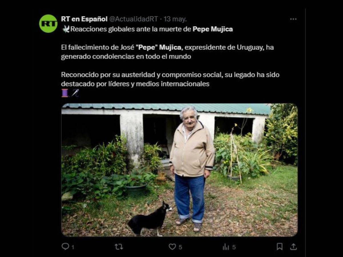 Así informa el mundo la muerte de Pepe Mujica, expresidente de Uruguay