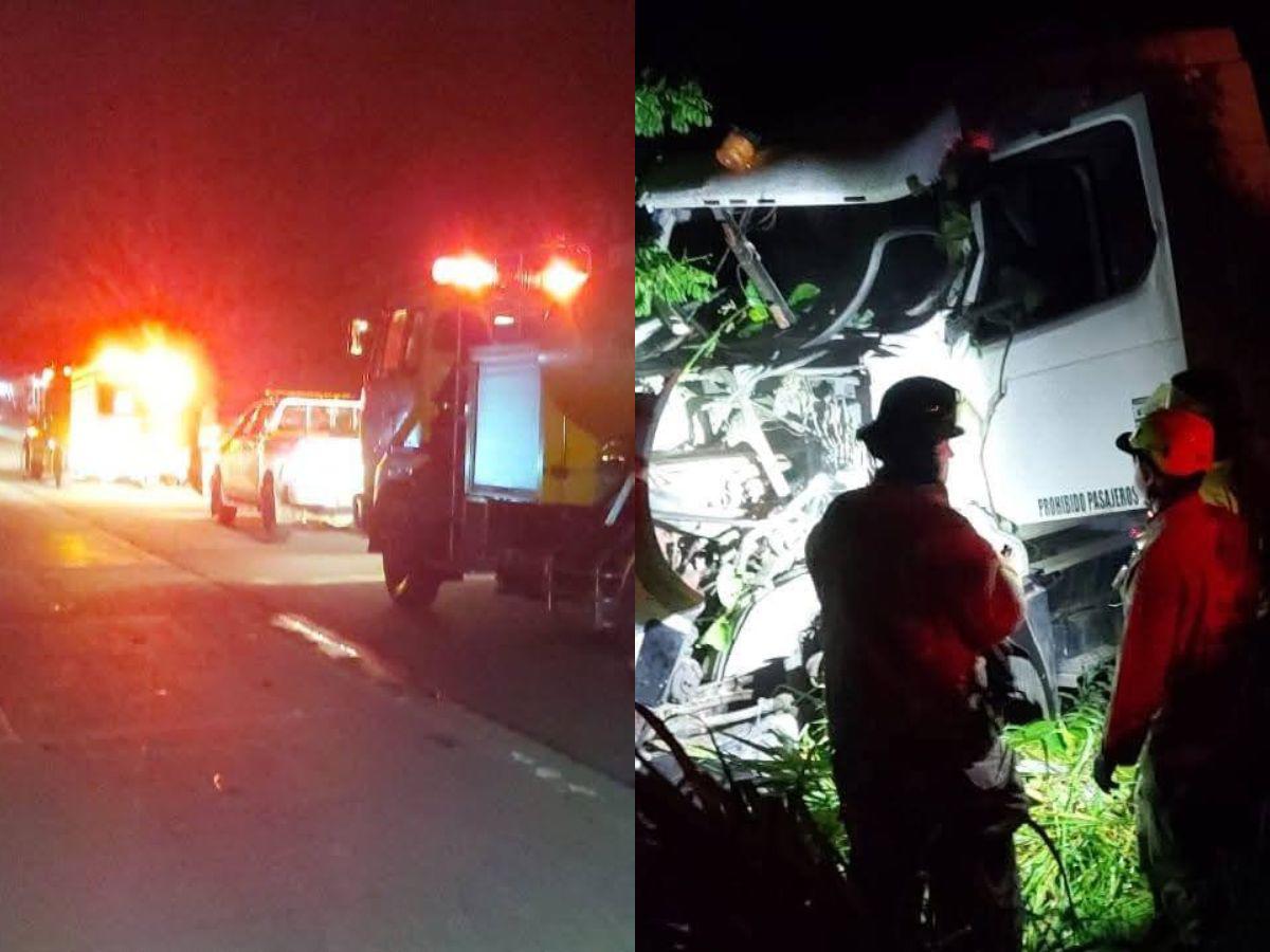 Contra una casa impactó la rastra: momento en que Joel Castillo murió en un accidente en Cortés