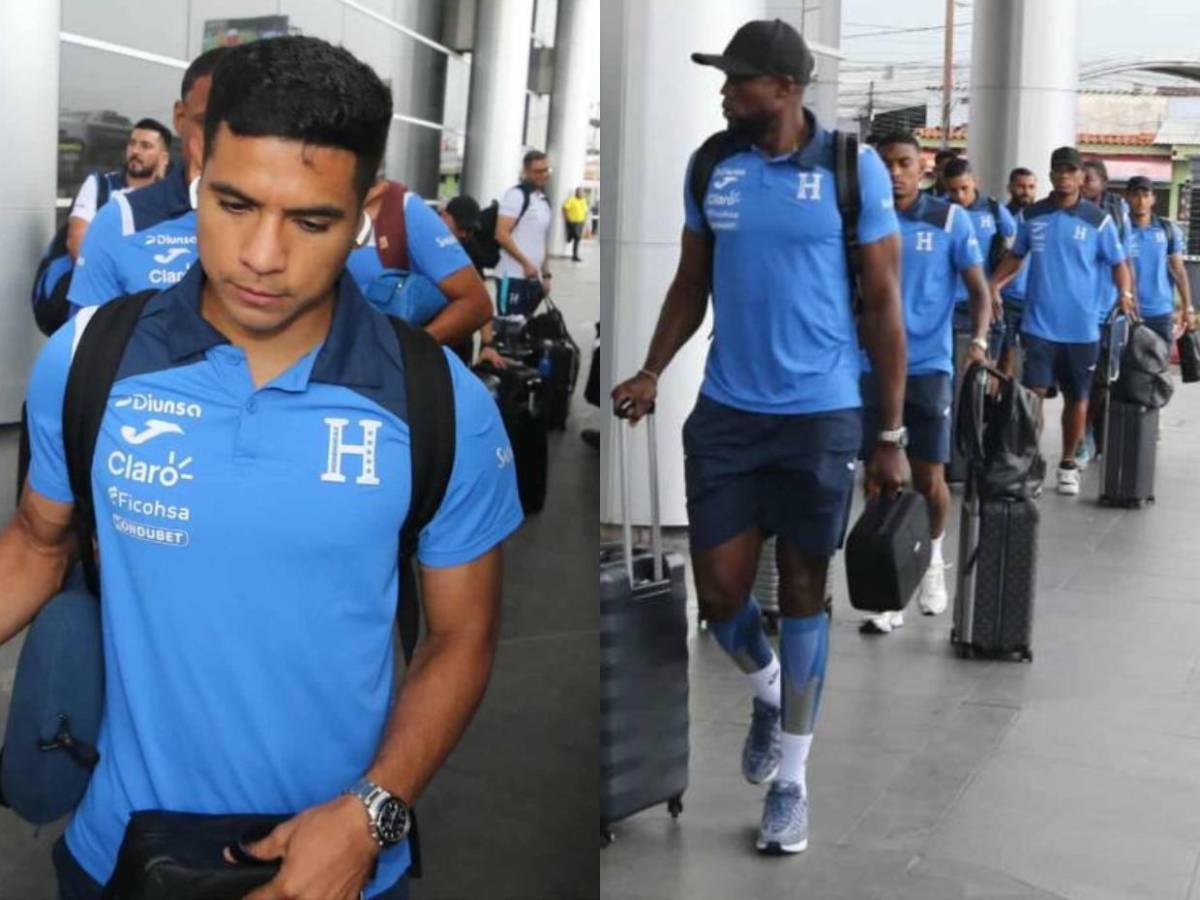Con cara de pocos amigos llegaron seleccionados de Honduras a Tegucigalpa