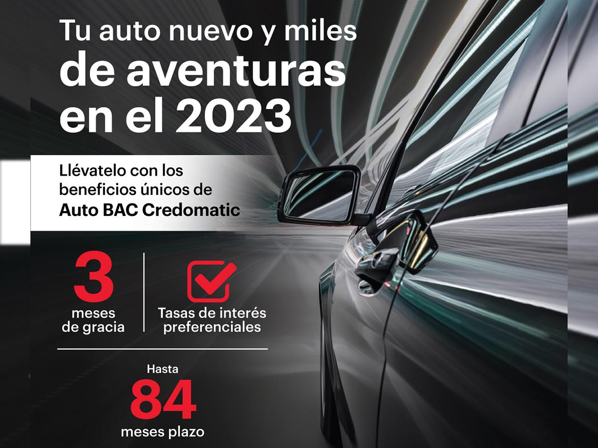Tu auto nuevo y miles de aventuras en el 2023 con BAC Credomatic