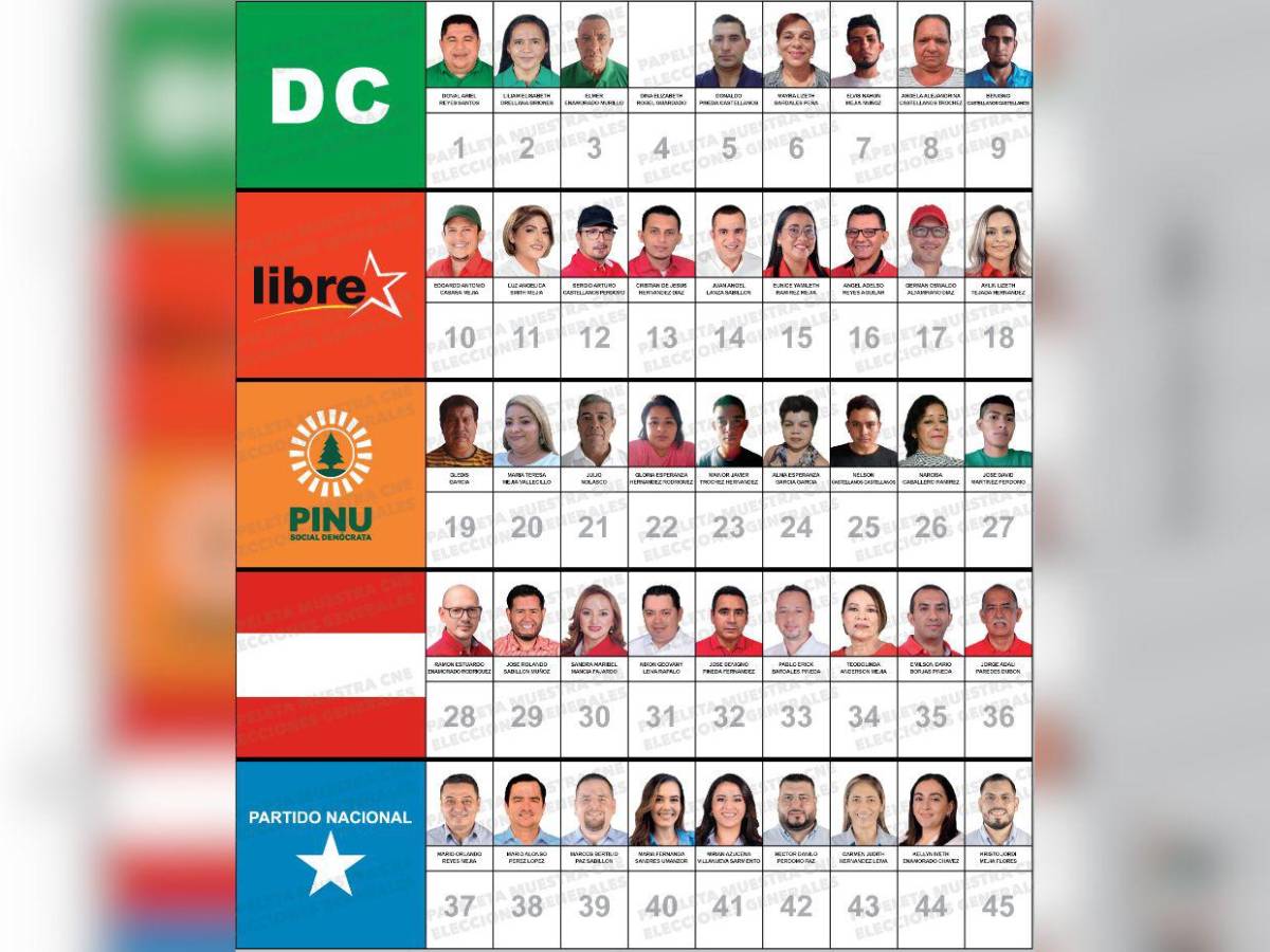 ¿Quiénes son los 45 candidatos a diputados que integran la papeleta por Santa Bárbara?