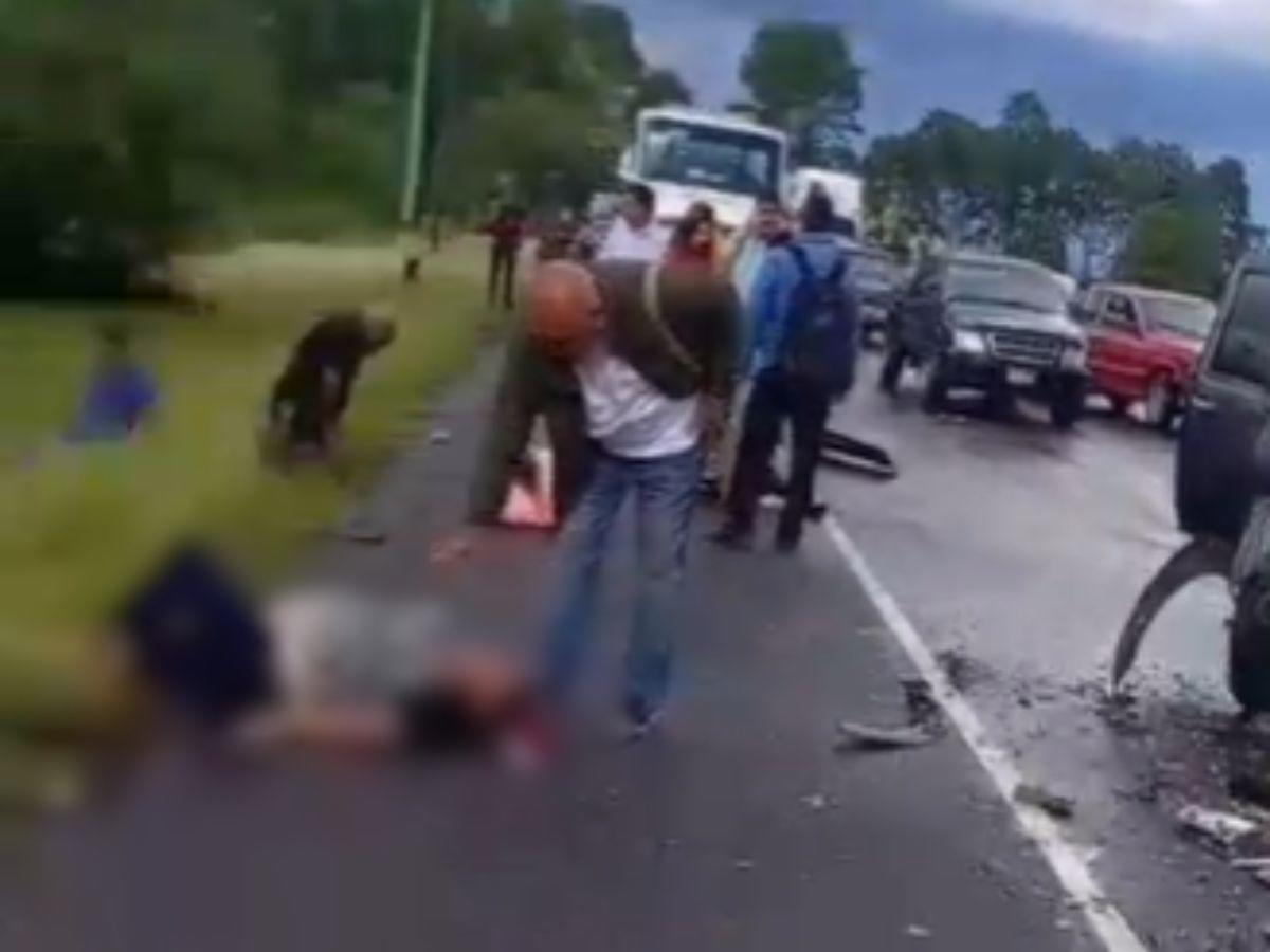 Las personas quedaron tendidas en la carretera: un muerto y varios heridos en accidente en la CA-5