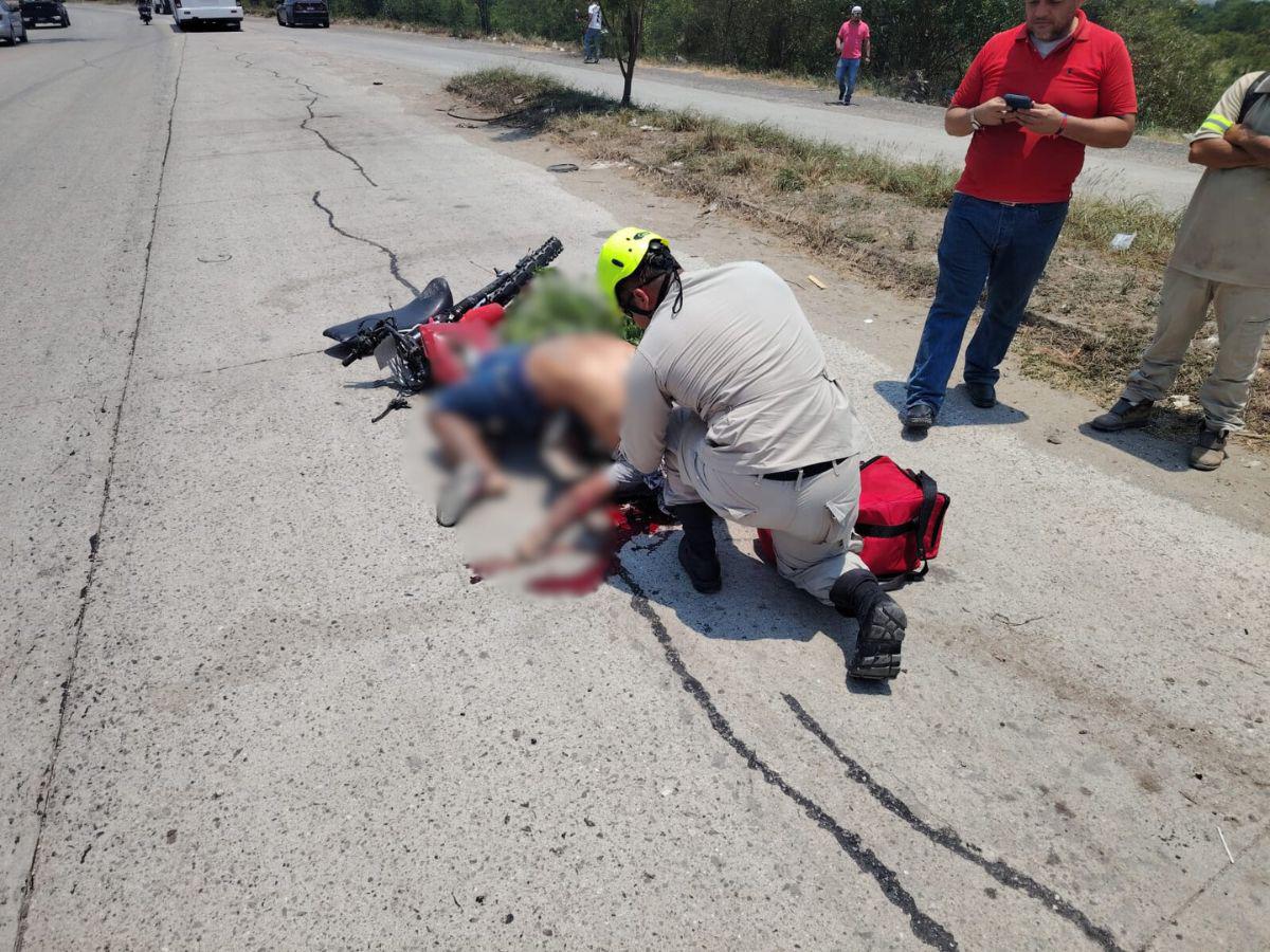 Su cuerpo casi se parte en dos: así murió Irvin Bonilla al estrellarse contra un bus en Yoro