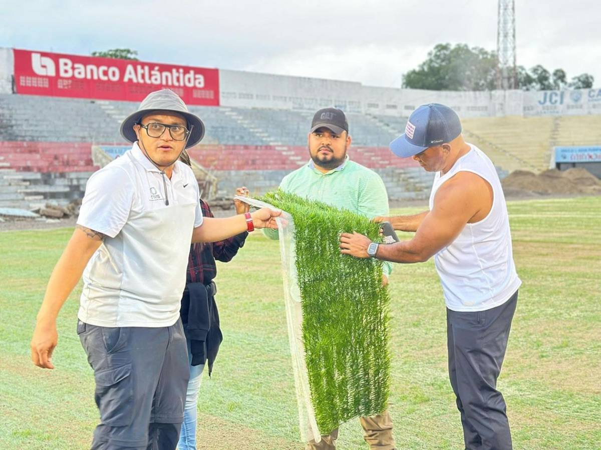 Así avanzan los trabajos de la nueva grama híbrida del estadio Ceibeño Así avanzan los trabajos de la nueva grama híbrida del estadio Ceibeño