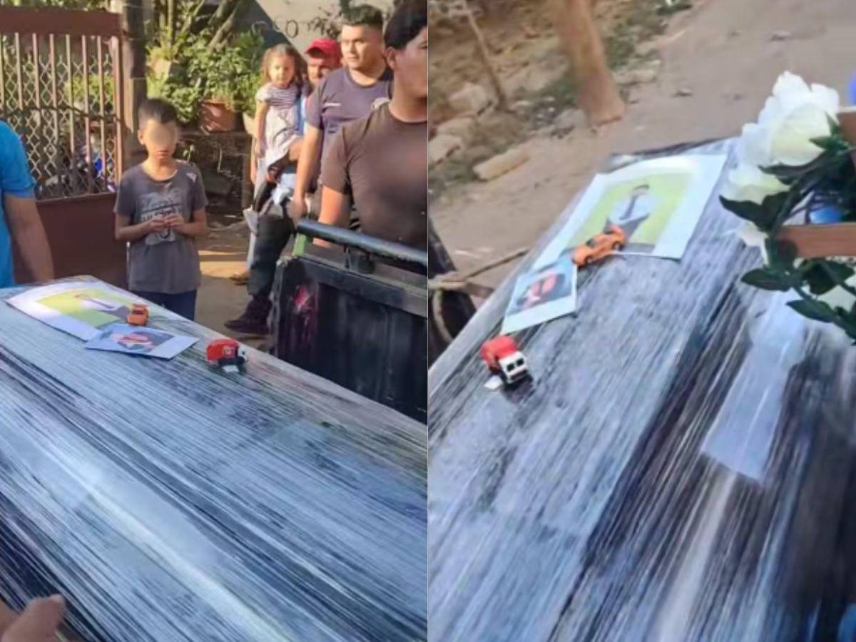 Con sus carritos sobre el ataúd despidieron a José Mendoza, muerto en accidente en Cortés