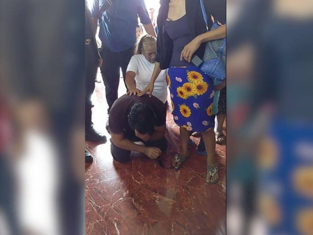 Llegó en helicóptero y se hincó en la iglesia: así arribó Chande Ardón a El Paraíso, Copán