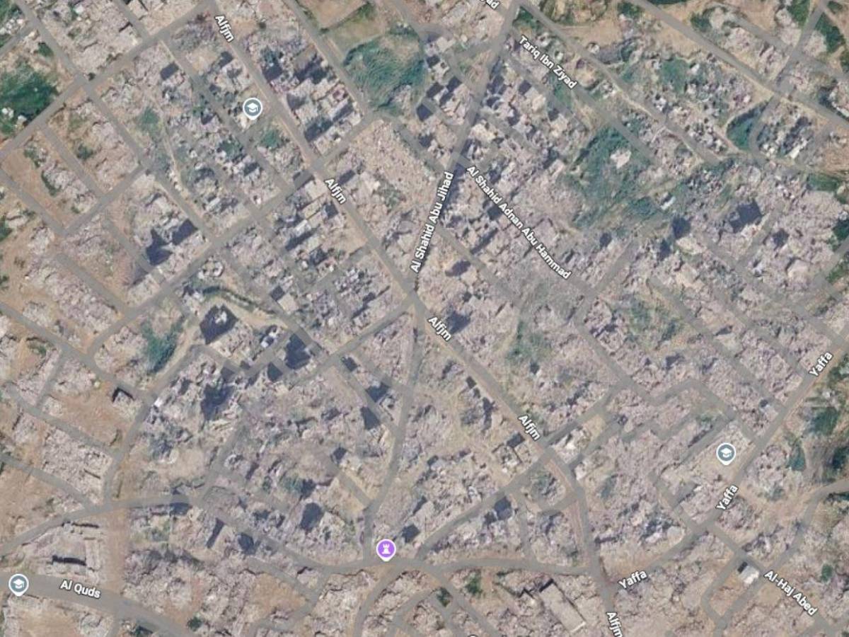 Nuevas imágenes de Google Maps muestran la devastación de Gaza tras la guerra