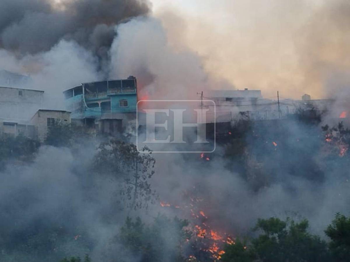 Familias desesperadas: Así fue el pavoroso incendio que afectó varias viviendas en La Rivera de La Vega