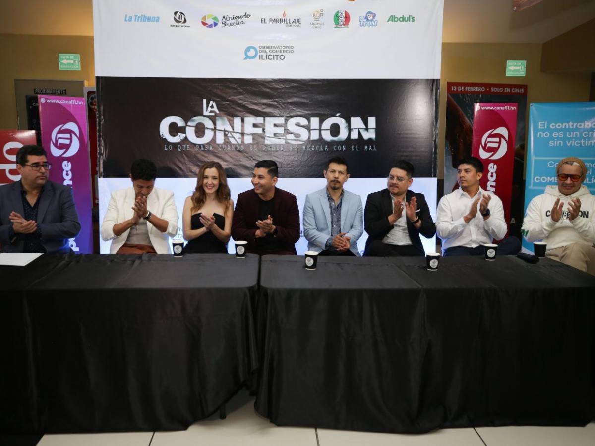 Elenco de “La confesión” asiste a la premier de la película en Honduras