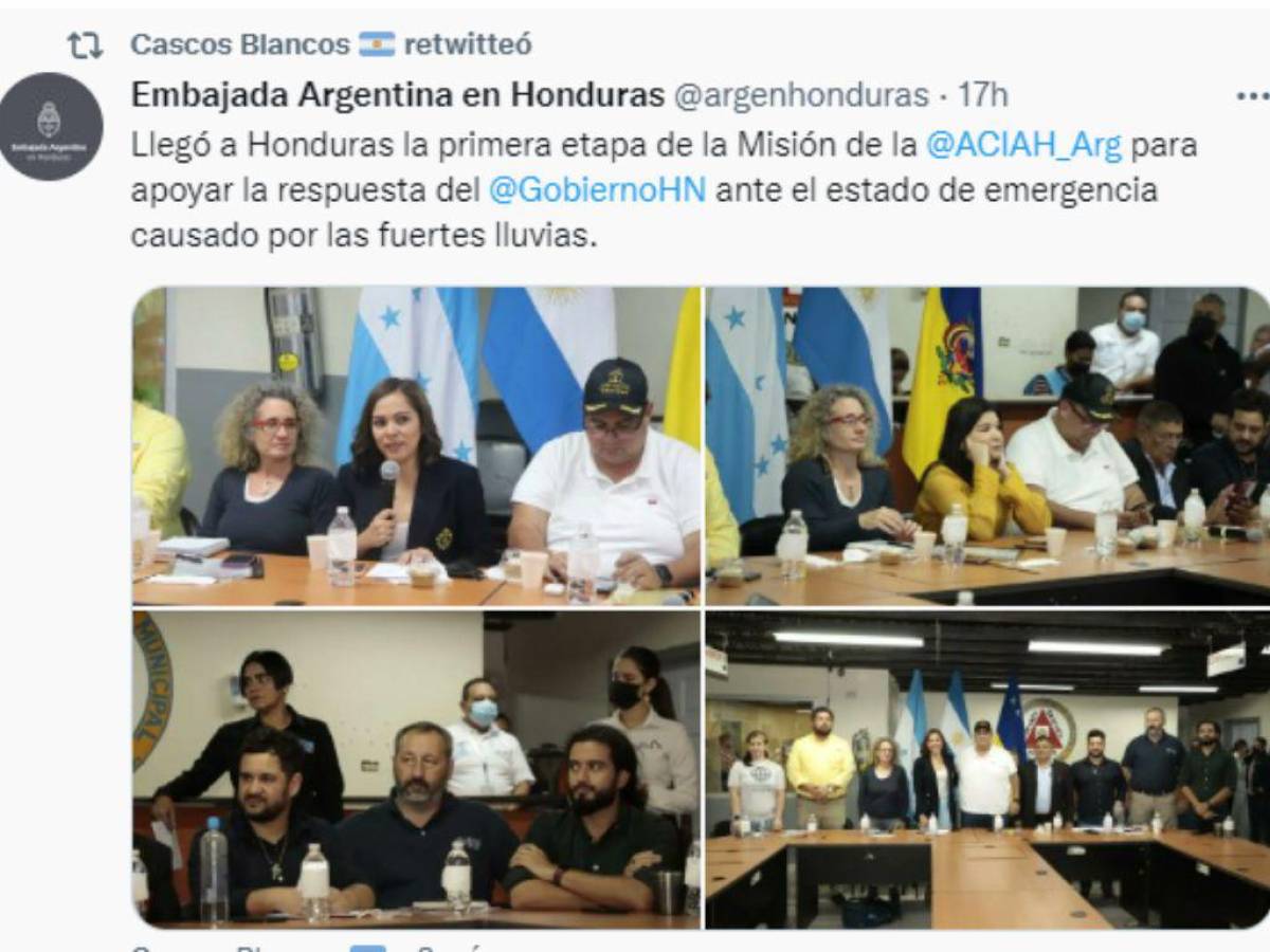 ¿Quiénes son los Cascos Blancos de Argentina que llegaron a Honduras para ayudar a damnificados?