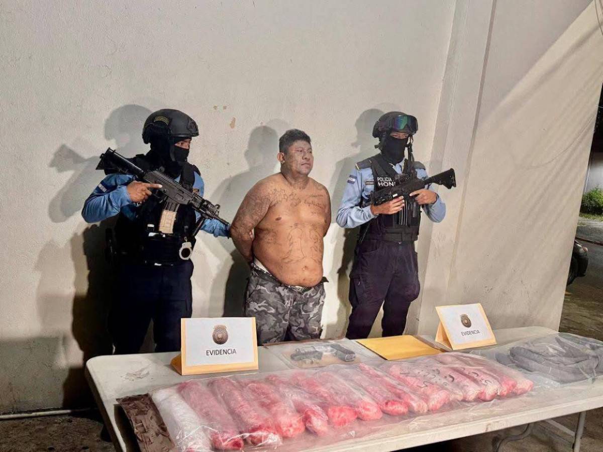 Con más de L750 mil en droga, cae alias “El Matata”, señalado como segundo líder de la MS-13