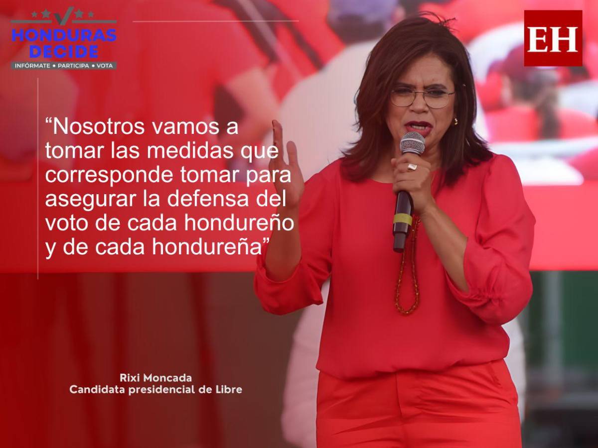 Nasralla y Asfura son los de la narcodictadura: las frases de Rixi Moncada en la Villa Olímpica