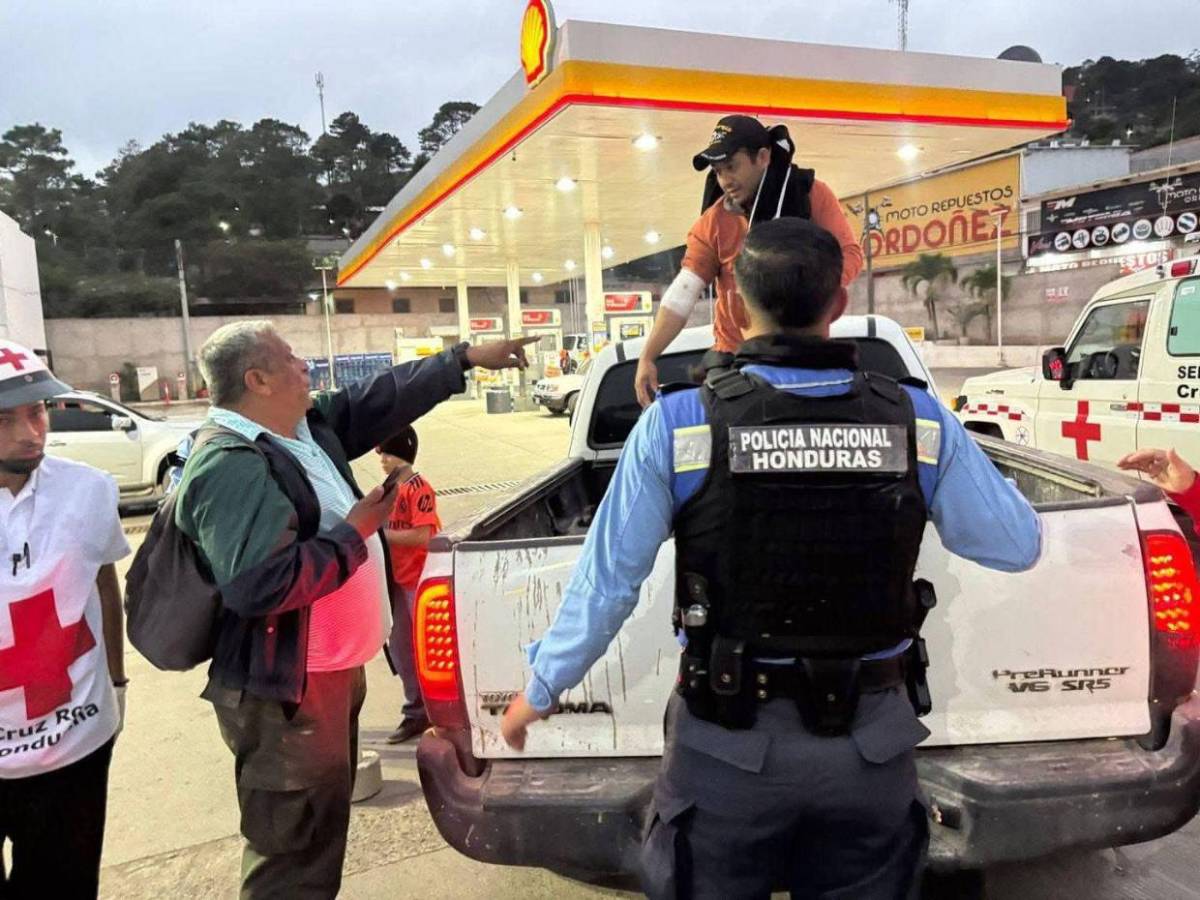 Primeras imágenes del atentado contra una pareja en un bus interurbano de Güinope