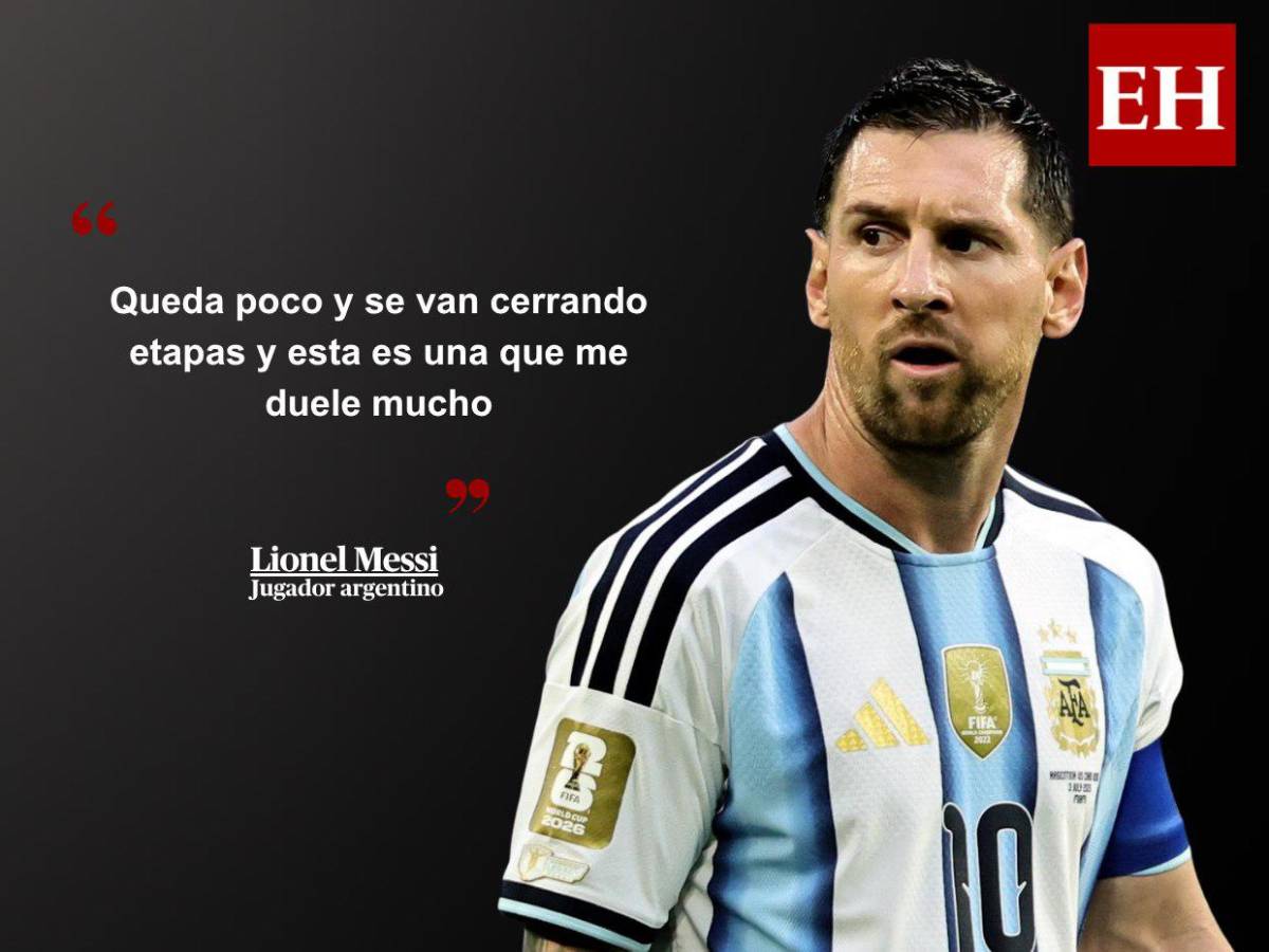 Messi tras su retiro definitivo de la Selección de Argentina: Ya no tengo más para dar