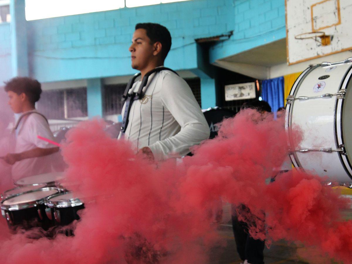 ¡Humo de colores! Así sorprenderá la banda del Técnico Nueva Suyapa en los desfiles patrios