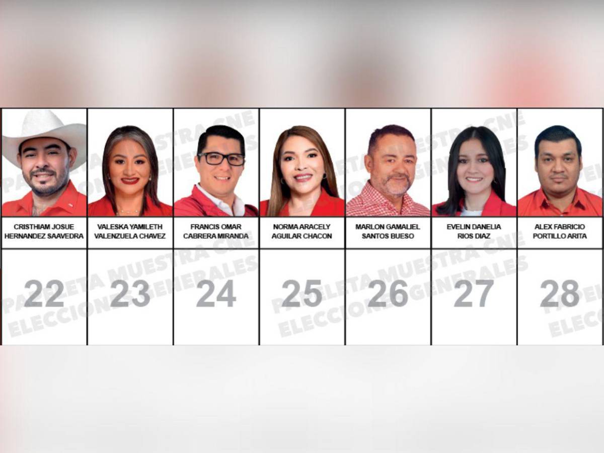 Diputados que buscan reelección y nuevos aspirantes integran la papeleta del Partido Liberal