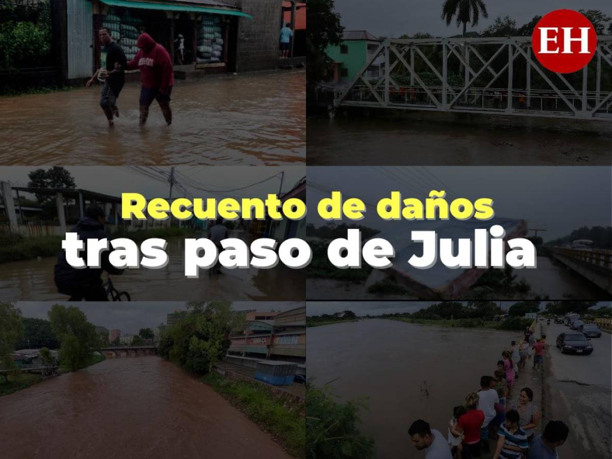 Recuento de daños: la devastación que dejó en Honduras la tormenta Julia