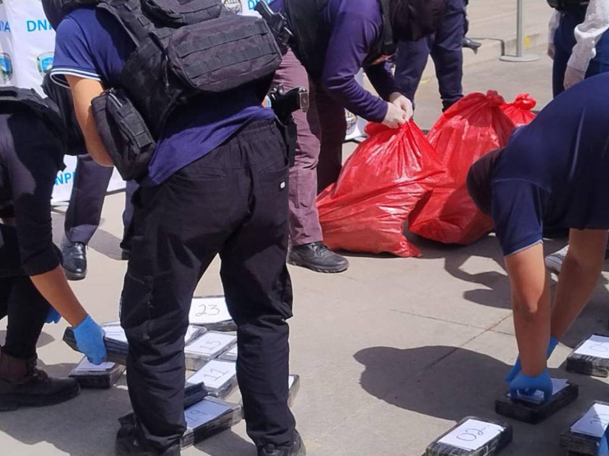 Llegan a la capital los 170 kilos de cocaína incautada en Choluteca