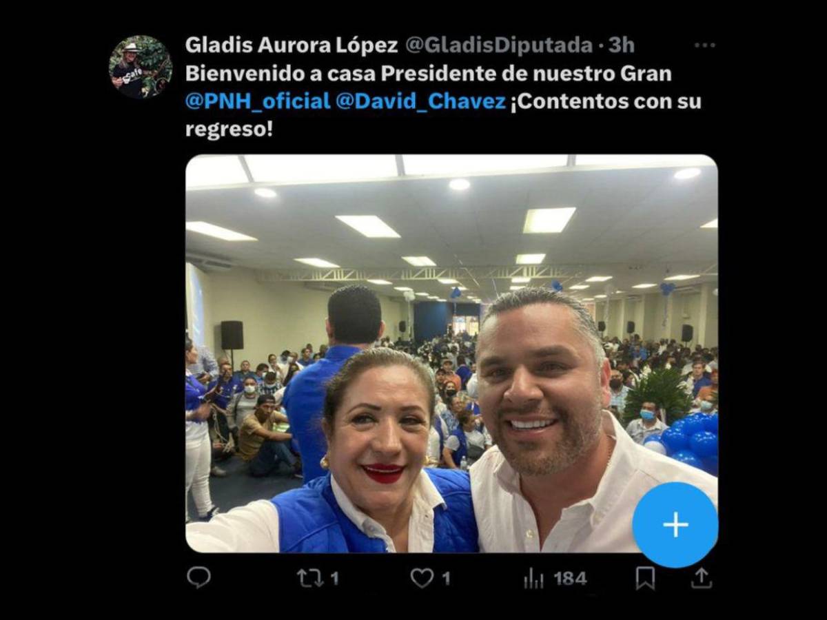 Con fotos del recuerdo, líderes nacionalistas le dicen “bienvenido a casa” a David Chávez