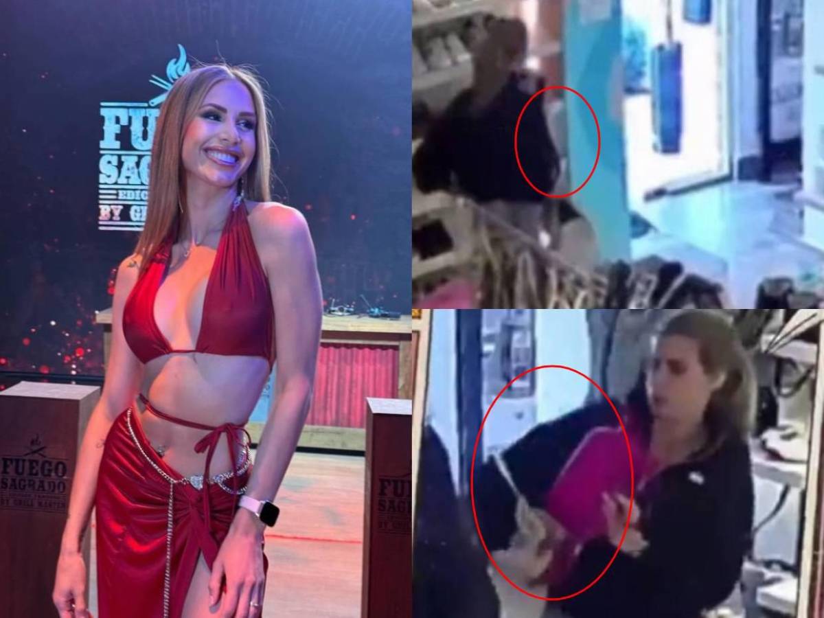 Novia de futbolista fue captada robando en una tienda: Cámaras muestran la evidencia