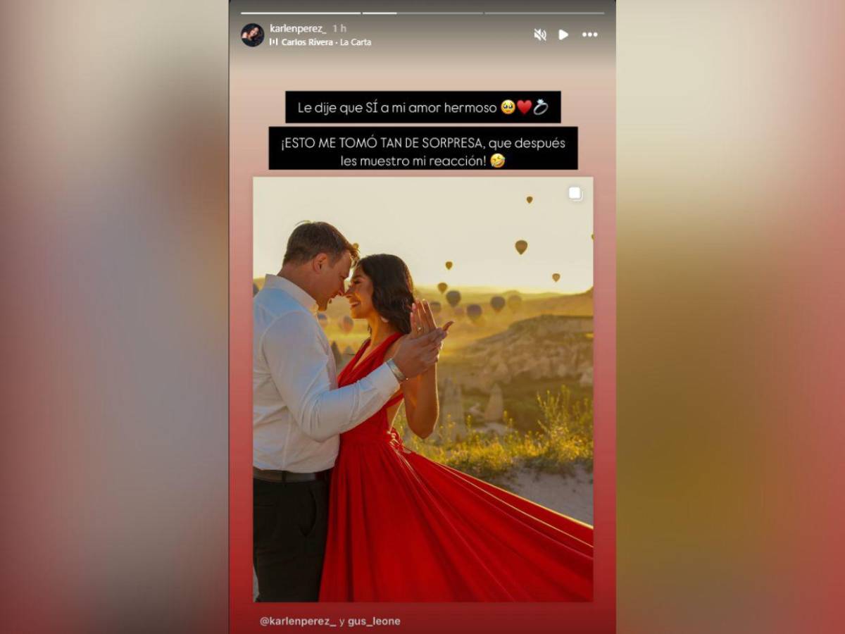 Karlen Pérez y Gustavo Leone se comprometen en Capadocia: Le dije que sí a mi amor