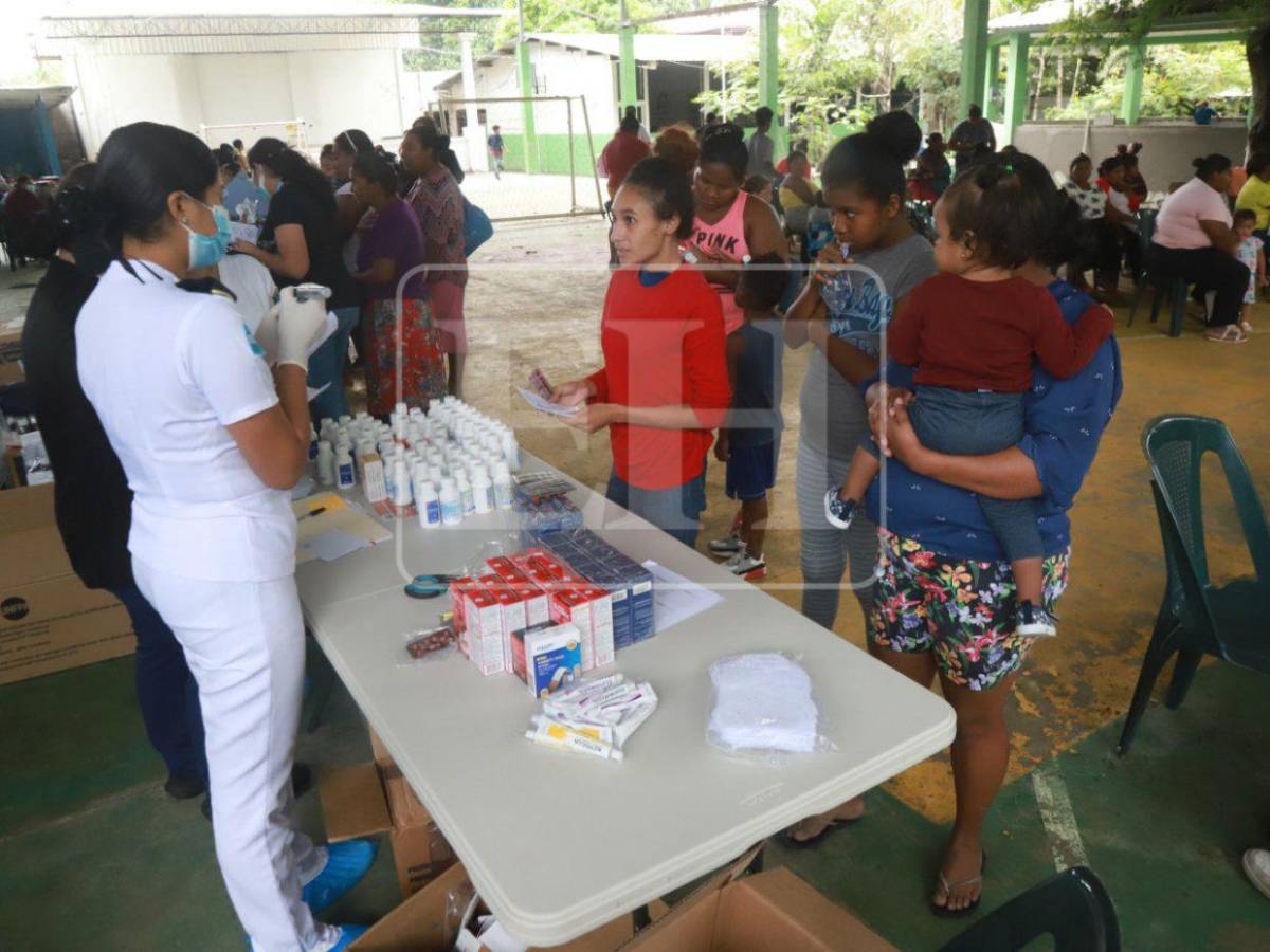 Damnificados e inundaciones en la Flor de Cuba de San Pedro Sula por las lluvias
