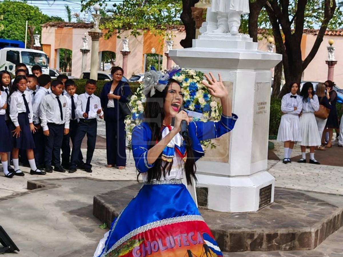 Con orgullo por Honduras,  Marcovia conmemora Día de la Bandera Nacional