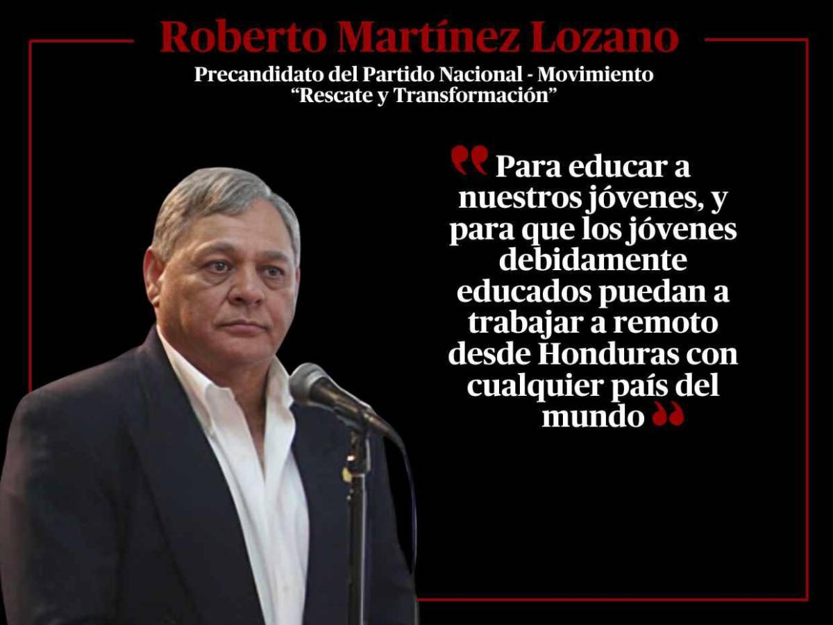 Frases y propuestas de Roberto Martínez Lozano en el debate presidencial del Cohep Frases y propuestas de Roberto Martínez Lozano en el debate presidencial del Cohep