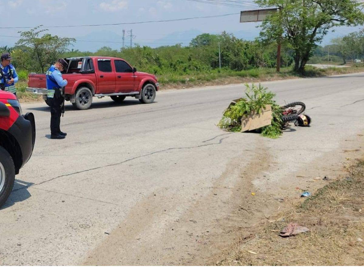 Su cuerpo casi se parte en dos: así murió Irvin Bonilla al estrellarse contra un bus en Yoro