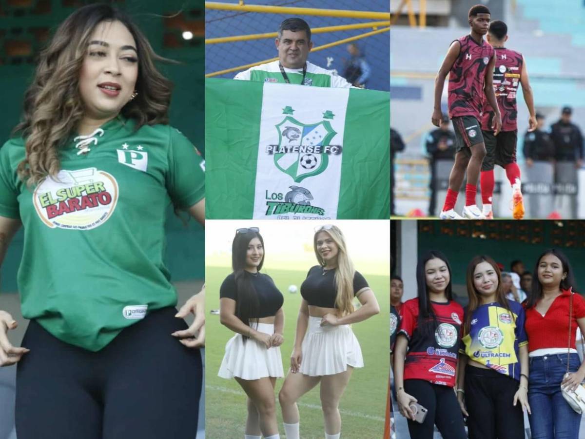 Pomponera de los tiktokers sorprende: El ambiente previo al partido entre Platense y CD Choloma