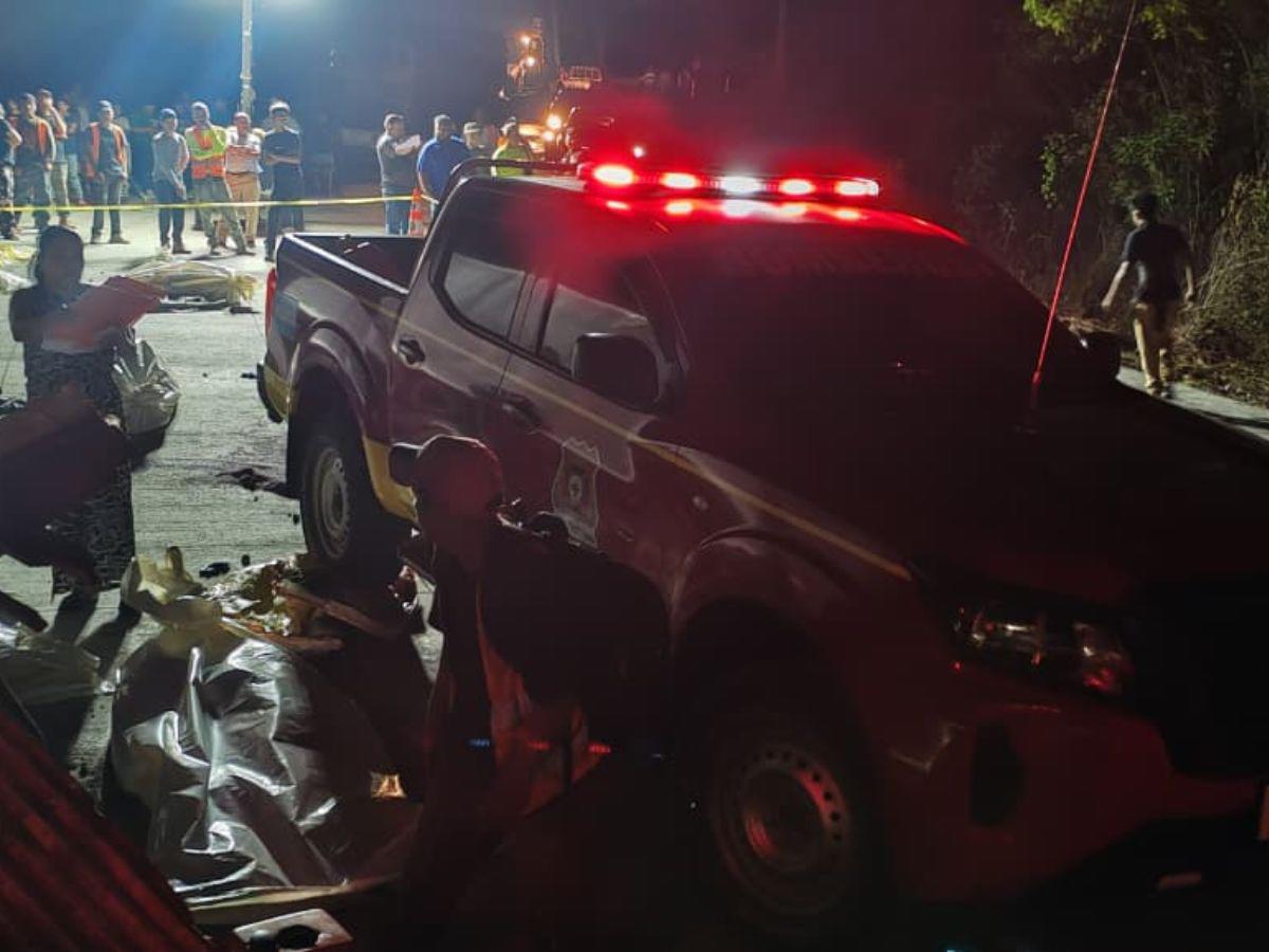 Quedaron bajo material y escombros: escena donde murieron tres trabajadores en Intibucá