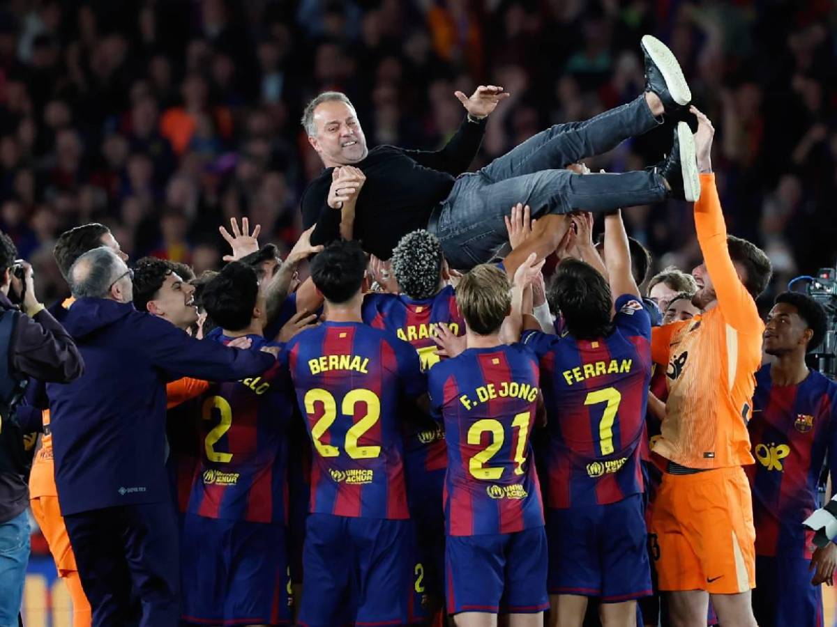 Burlas y festejo frente a su máximo enemigo: Así celebró el Barcelona un nuevo título en España