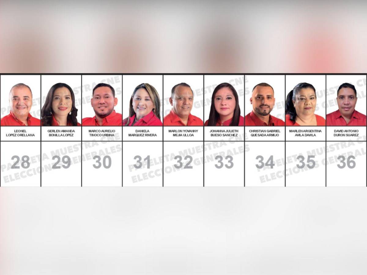 Diputados que buscan reelección y nuevos aspirantes integran la papeleta del Partido Liberal