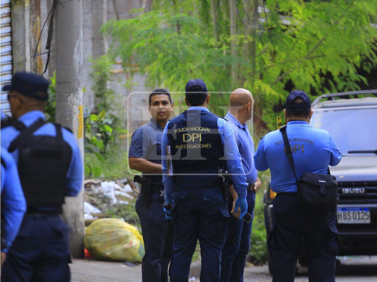 Casquillos de bala y resguardo policial: escena del crimen del abogado Altamirano