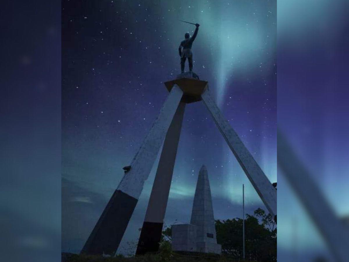 Monumento en la aldea La Trinidad, donde se libró la batalla hace 186 años.