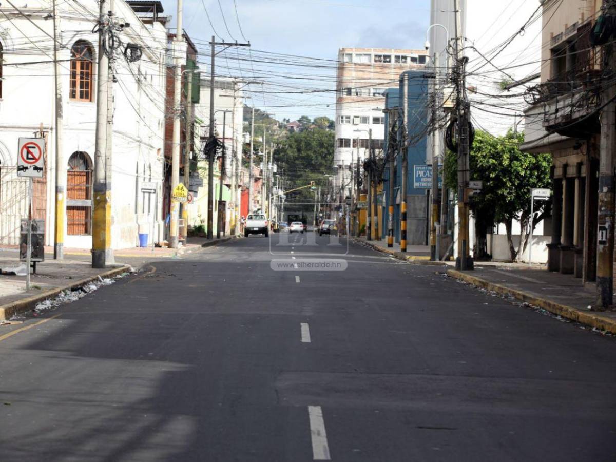 Las calles de Tegucigalpa y Comayagüela lucen tranquilas este 1 de enero de 2026