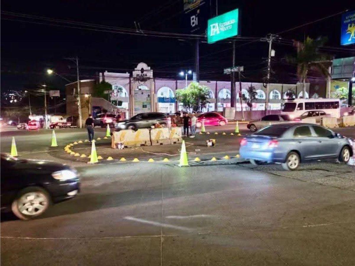 Vuelve la rotonda en la salida al sur; alcalde dice que “si no funciona, la quitamos”