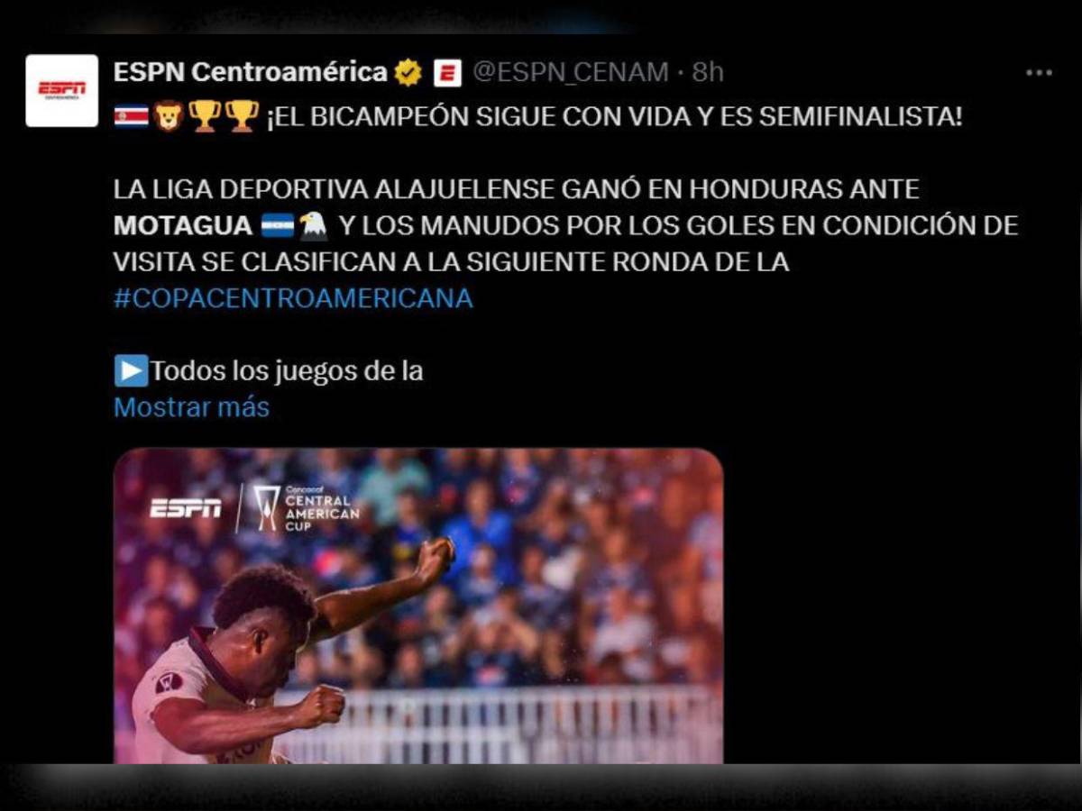 Equipo pecho frío: Lo que dice la prensa de Honduras y Costa Rica tras la eliminación de Motagua