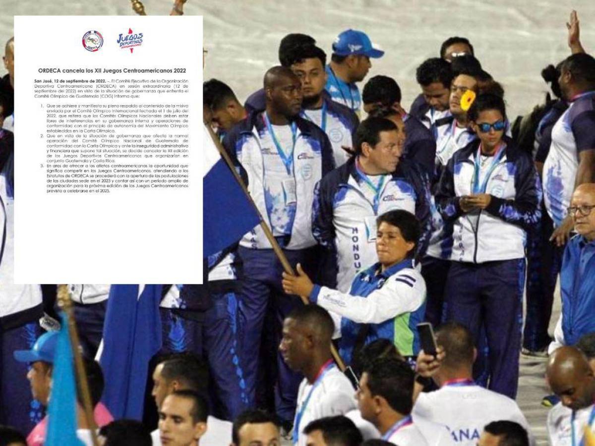 Cancelan Juegos Centroamericanos 2022, más de 300 atletas hondureños se verán afectados