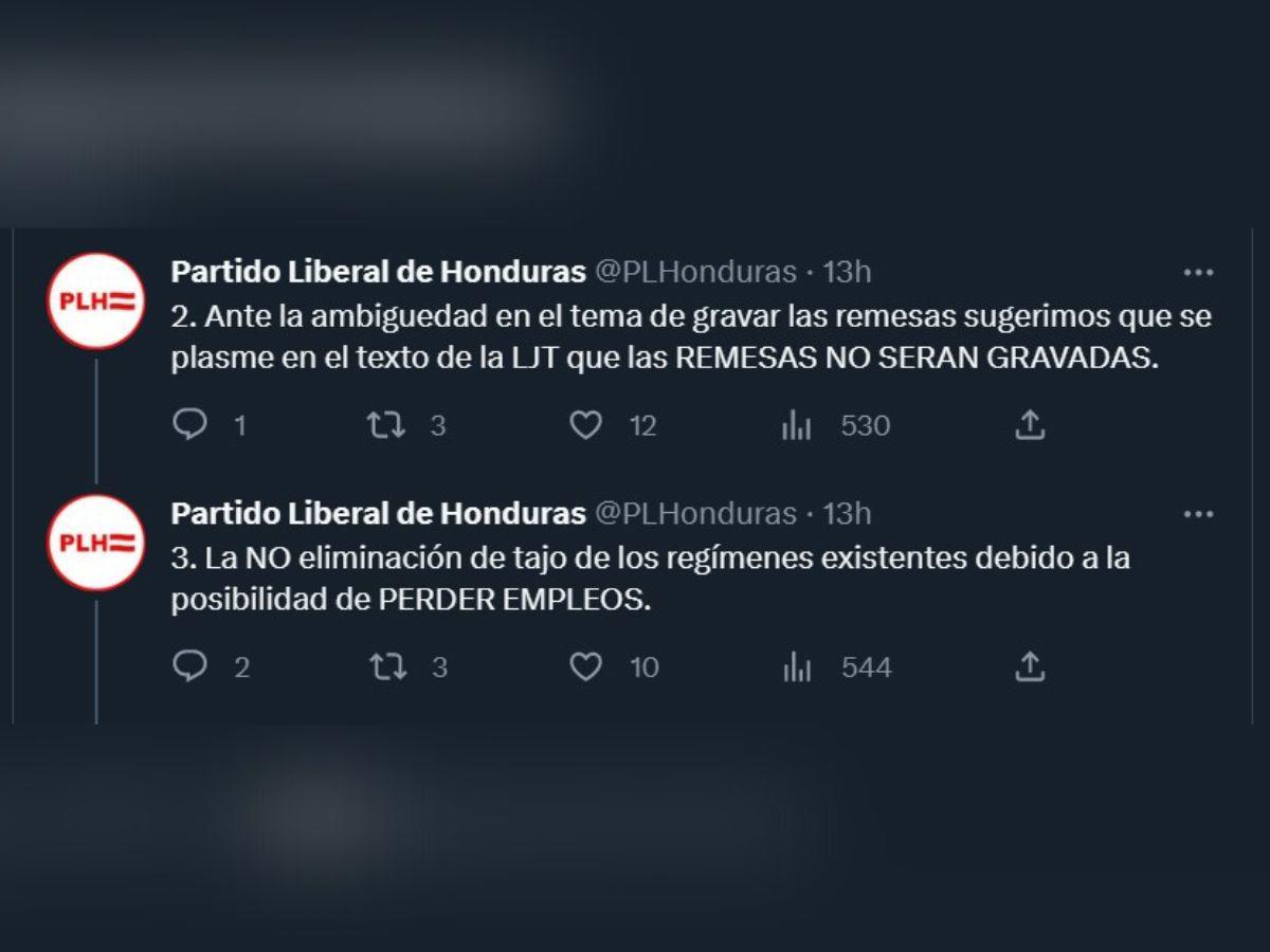 Partido Liberal apoyará Ley de Justicia Tributaria solo si aplican sugerencias