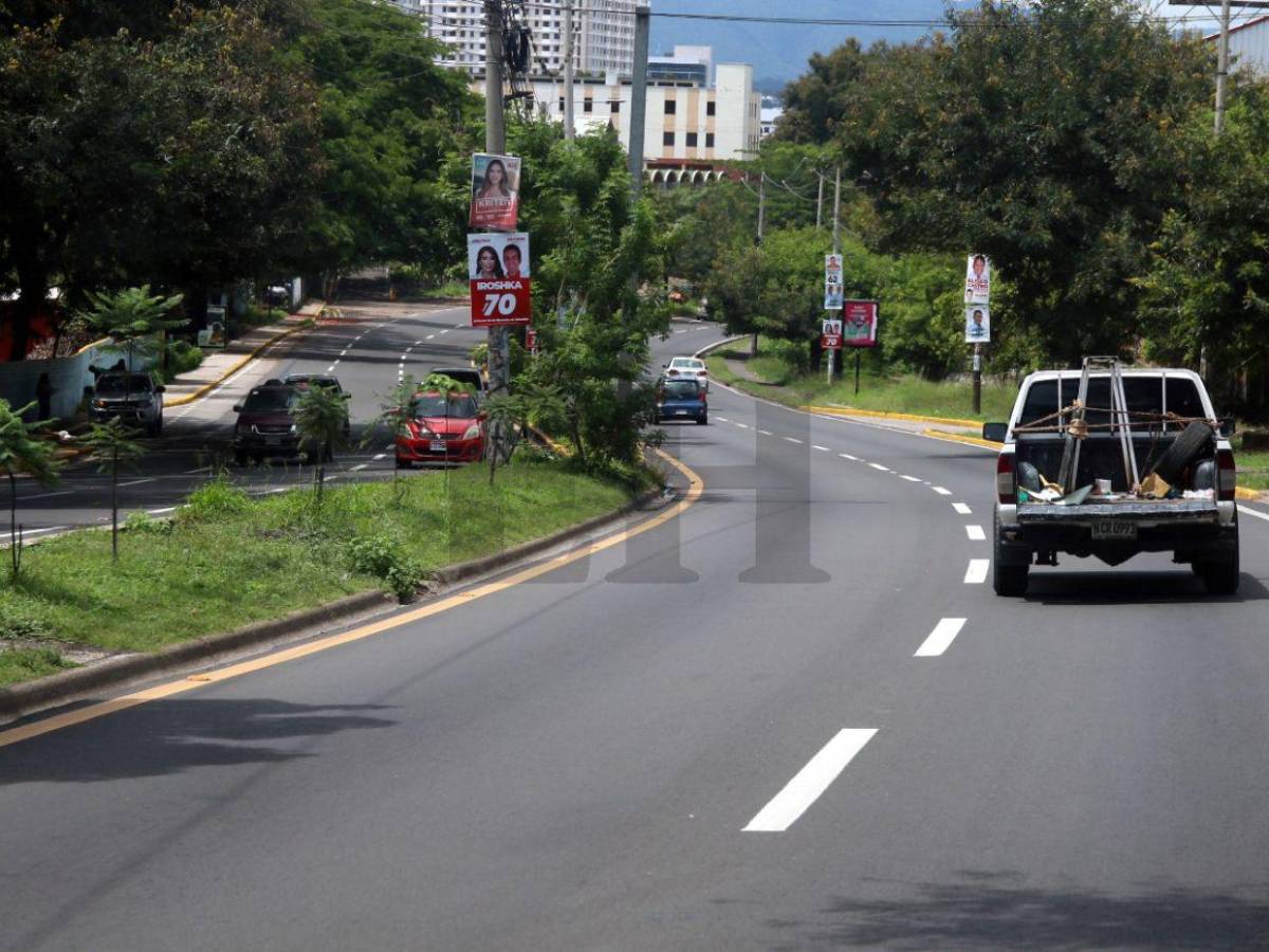 Sin tráfico y en total silencio: así lucen las calles de la capital esta Semana Morazánica