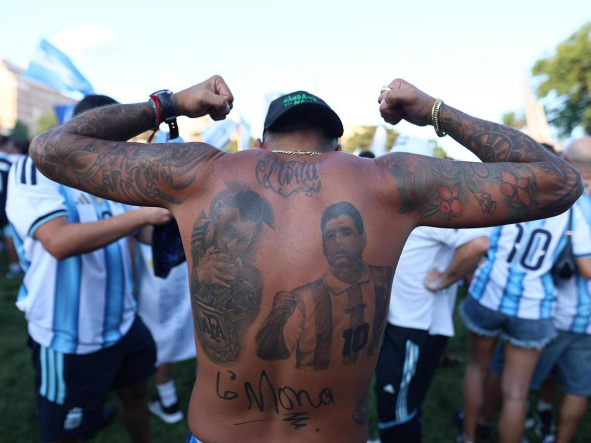 De blanco y celeste se pinta la ciudad de Kansas para el banderazo Argentina vs Argelia