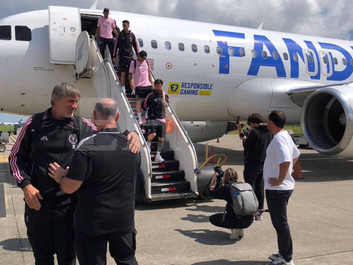 Messi llega a Honduras; así fue la llegada del Inter Miami para partido ante el Olimpia