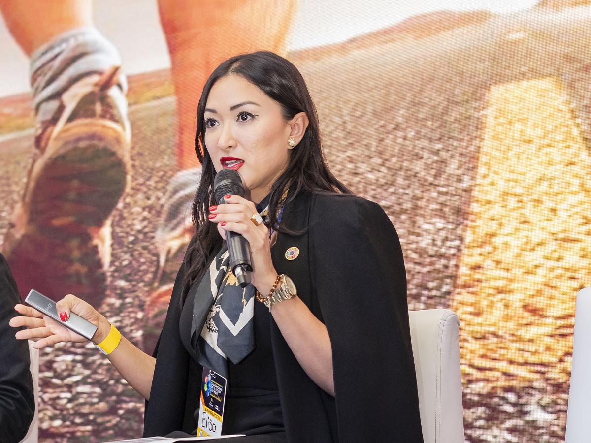 Elisa Trujillo, directora nacional de ARISE México y representante del Connecting Business Mexico, especialista en la gestión de riesgos, brindó sus aportes en la Semana de la Sostenibilidad 2023.