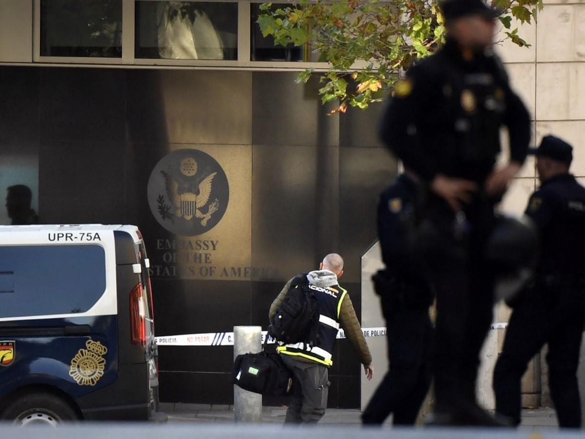 Un herido leve por carta bomba en la embajada de Ucrania en Madrid