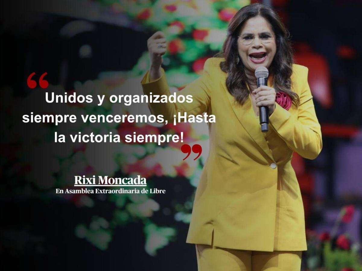 “Soy del pueblo, soy justicia”: 33 frases de Rixi Moncada en asamblea de Libre rumbo a las generales “Soy del pueblo, soy justicia”: 33 frases de Rixi Moncada en asamblea de Libre rumbo a las generales