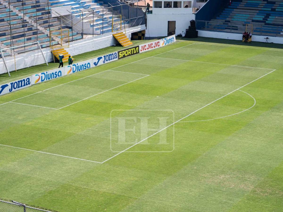 ¿Cómo quedó la grama? Pulen el estadio Morazán para la final entre Marathón y Motagua